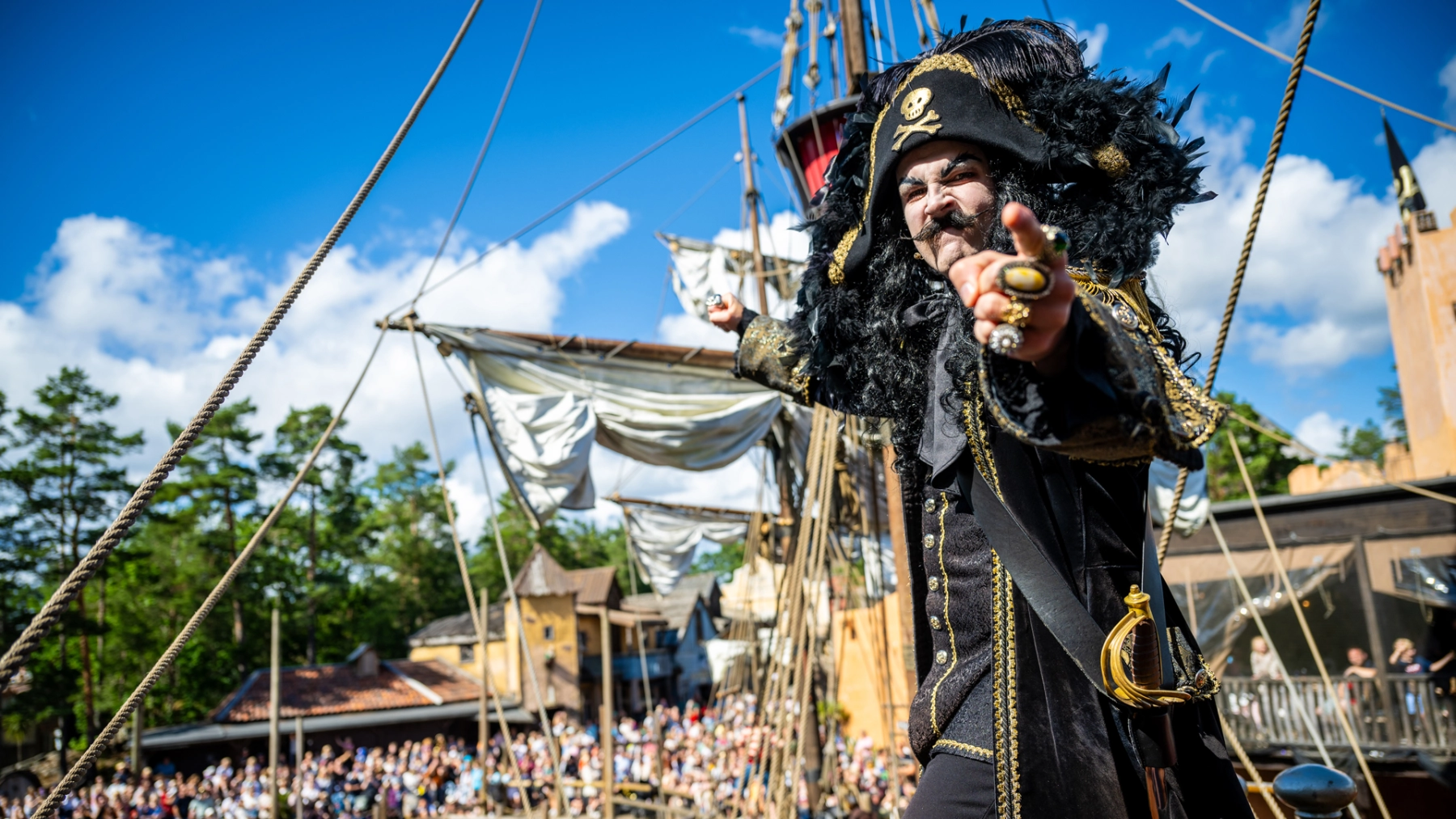 Kaptein Sabeltann i Kristiansand Dyrepark.