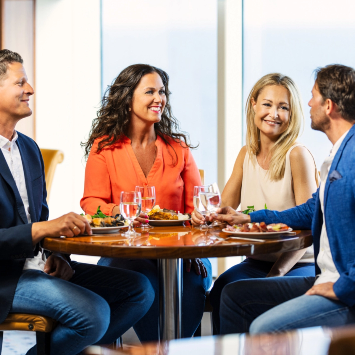 Par i buffetrestauranten