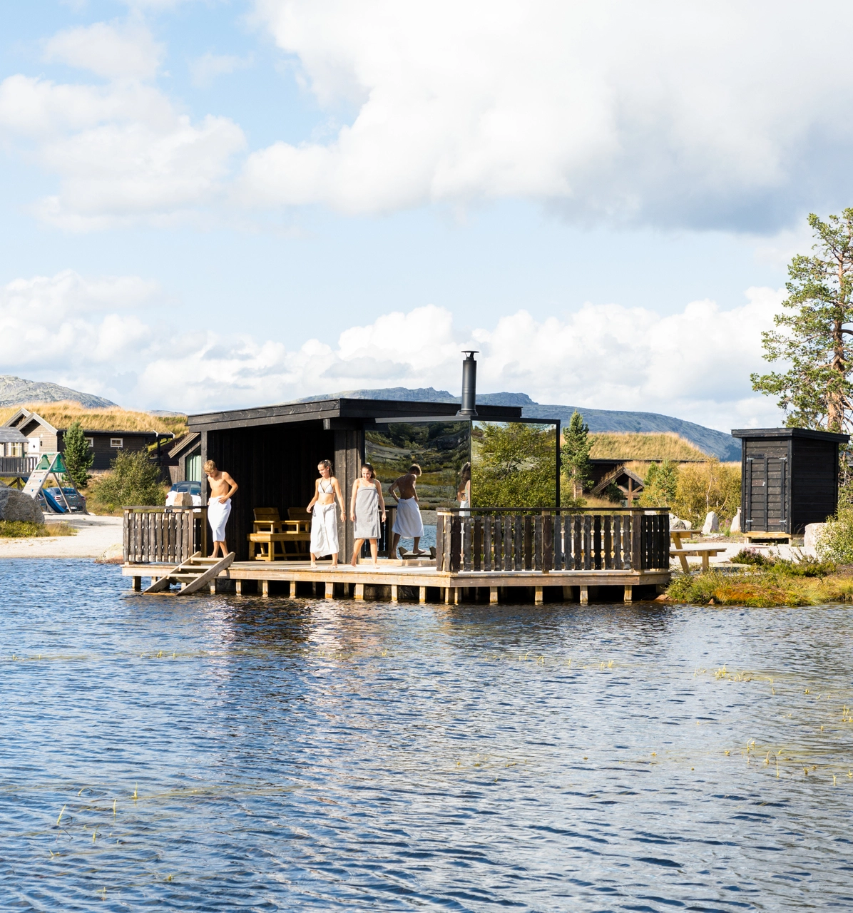 Sauna ved Vrådal panorama Foto Kjetil