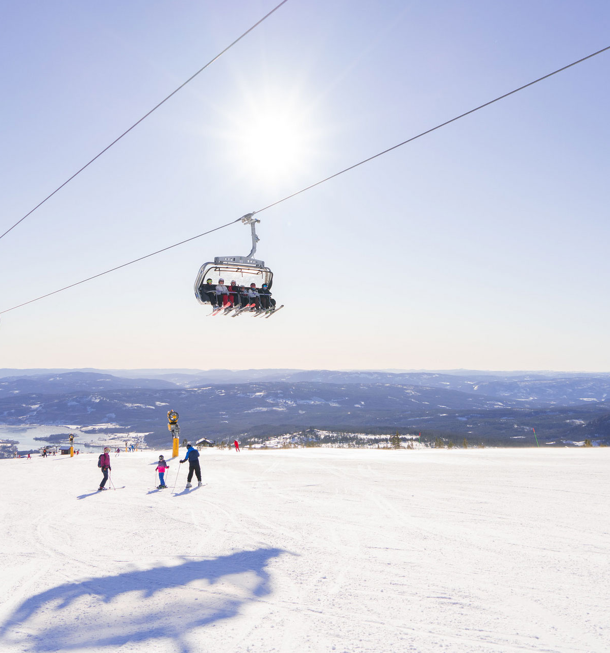 Skilift og skiområdet i Norefjell Ski Resort, Foto: Norefjell Ski Resort