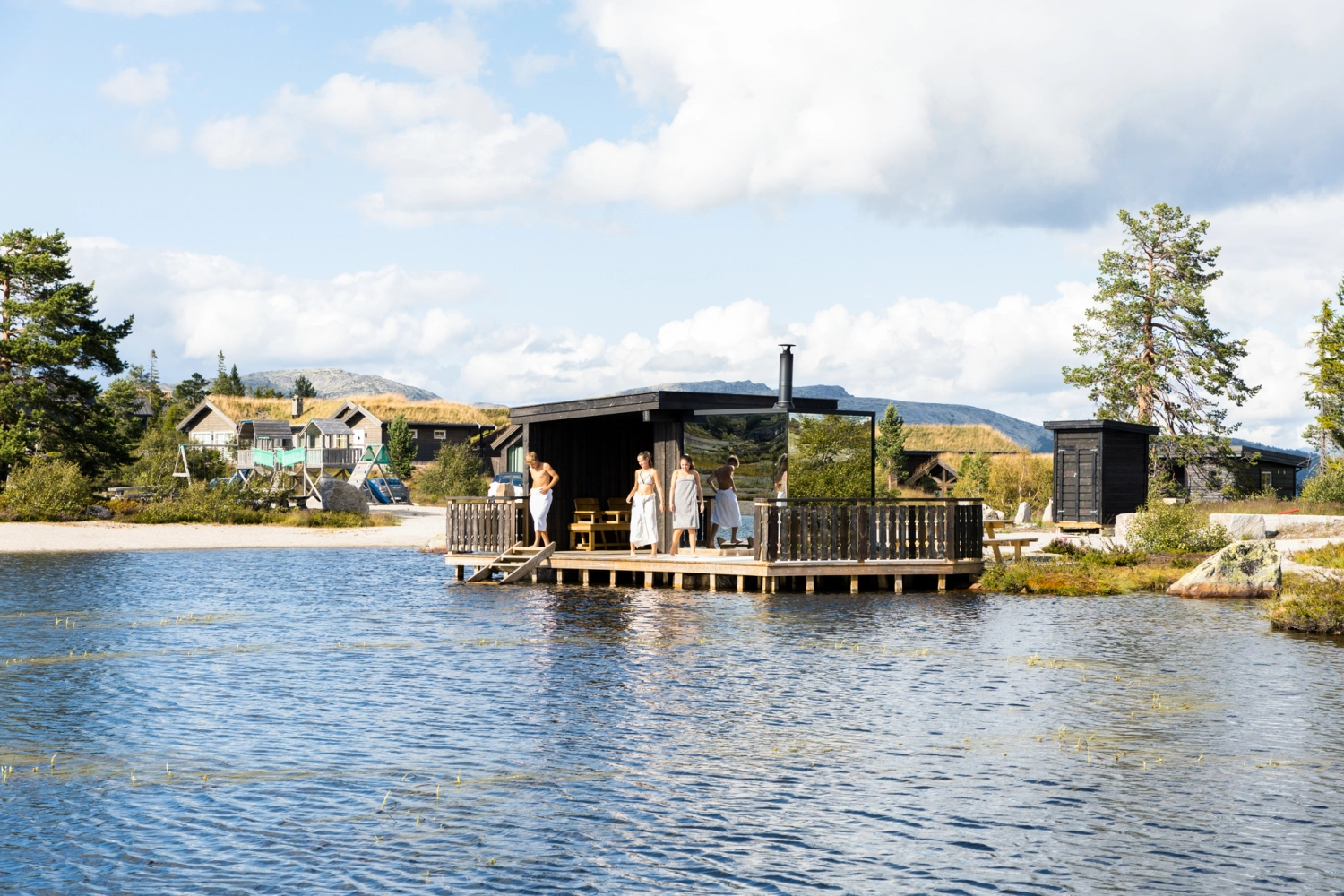 Sauna ved Vrådal panorama Foto Kjetil