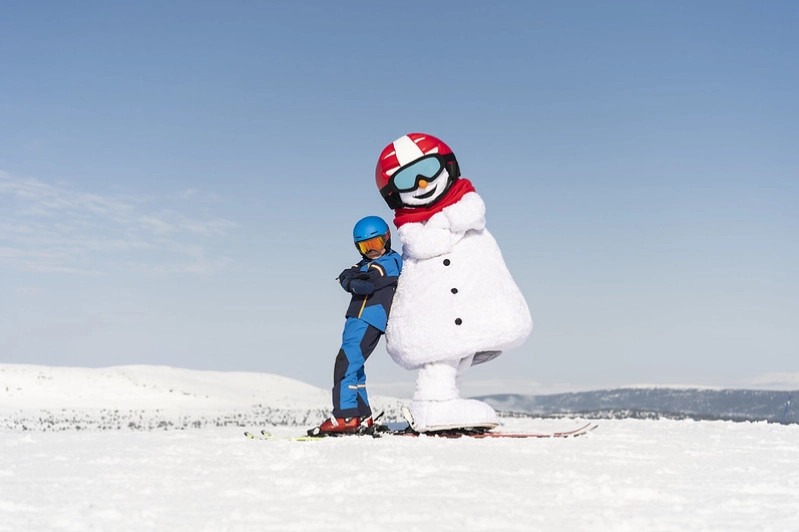 Valle og dreng, Foto: Ola Matsson, Skistar