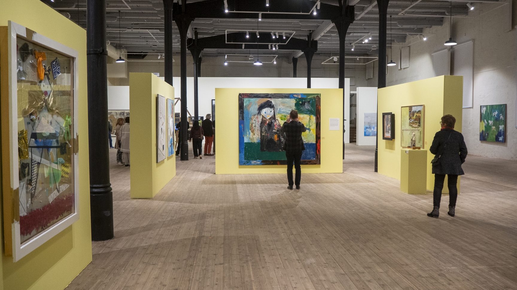tst&auml;llningen Hjertebank av Marianne Bratteli p&aring; Telemark Kunstmuseum, fotograferad av S. Lange/NIA.